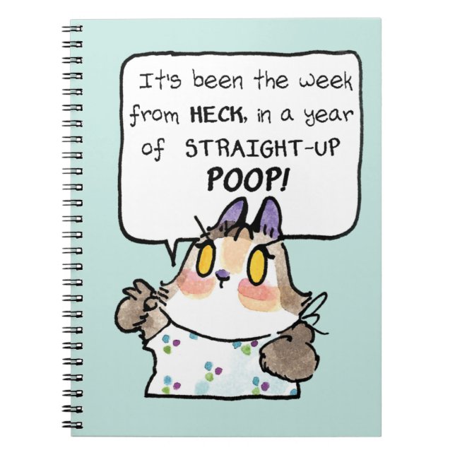 Caderno Espiral Semana Beatrix do notebook heck (Frente)