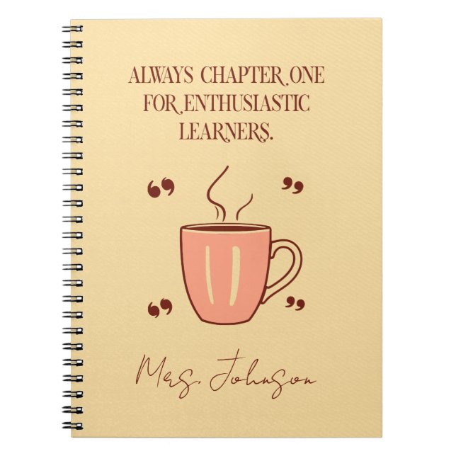 Caderno Espiral Sempre Capítulo Um Para Aprendizes Entusiastas (Frente)