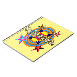 Caderno Espiral Sempre dançando com as estrelas Retro
