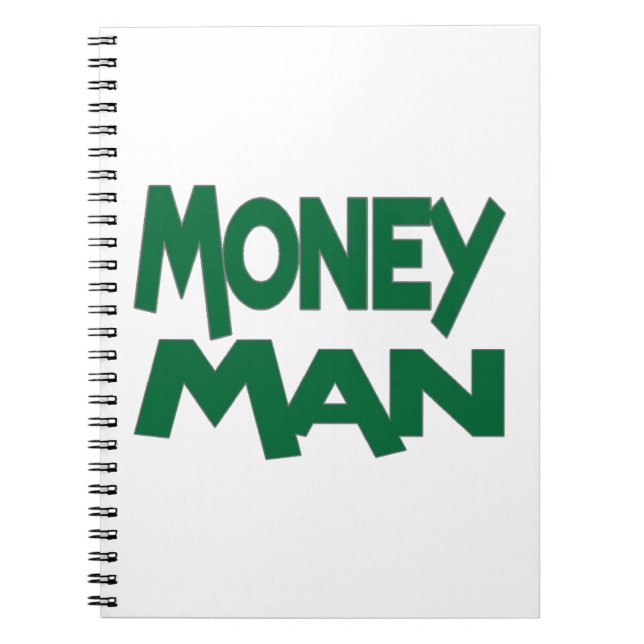 Caderno Espiral Sempre um homem do dinheiro (Frente)