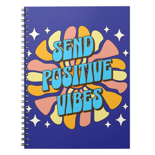 Caderno Espiral Send Positive Vibes (Frente)