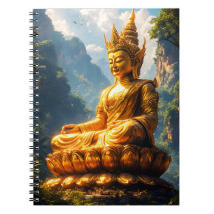 Caderno Espiral Senhor Buda da Terra Dourada