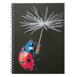 Caderno Espiral Senhora Bug e Dandelion Seed espiral