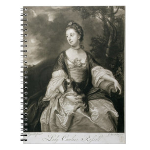 Caderno Espiral Senhora Caroline Russell, gravado por James