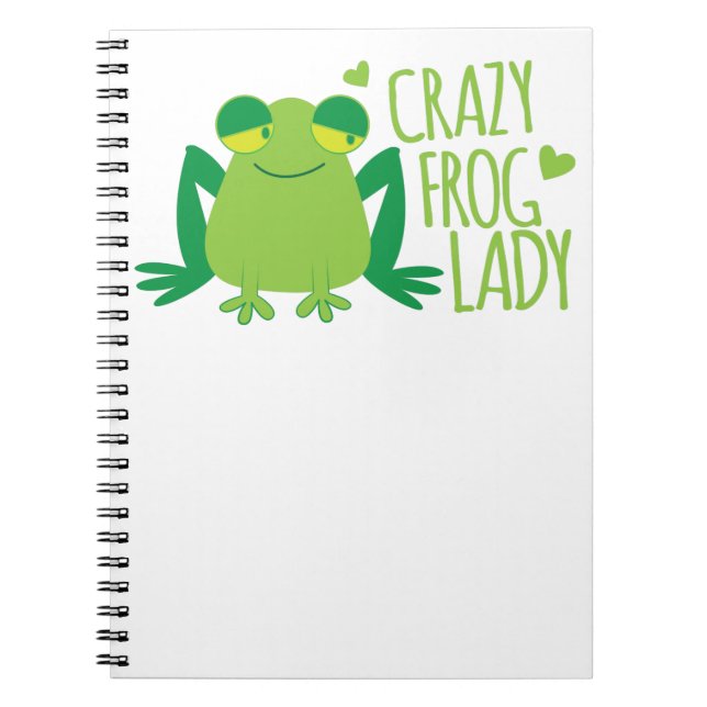 Caderno Espiral Senhora de Crazy Frog (Frente)