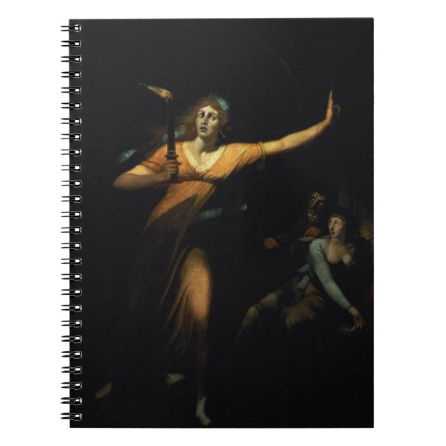 Caderno Espiral Senhora Macbeth Sleepwalking, 1783 (óleo em (Frente)