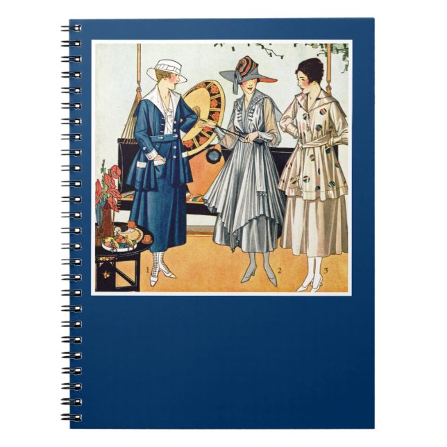 Caderno Espiral Senhoras elegantes (Frente)