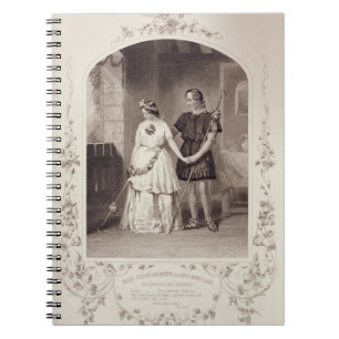 Caderno Espiral Senhorita Jenny Marston como Perdita e Sr. F.