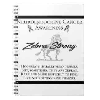 Caderno Espiral Sensibilização dos Canceres neuroendócrinos Zebra