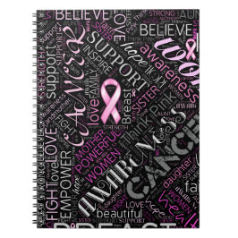 Caderno Espiral Sensibilização para o Cancer de mama Cloud ID261