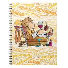 Caderno Espiral Senta badet gemütlich...