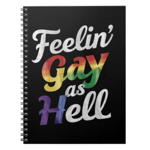 Caderno Espiral Sentir Gay como orgulho LGBT