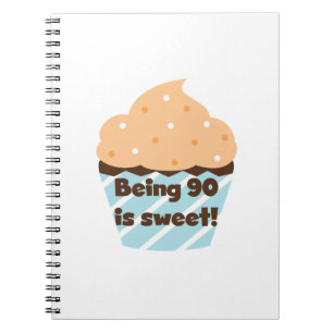 Caderno Espiral Ser 90 é t-shirt e presentes doces do aniversári