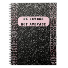 Caderno Espiral ser selvagem não é média