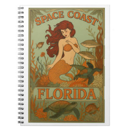 Caderno Espiral Sereia da Flórida