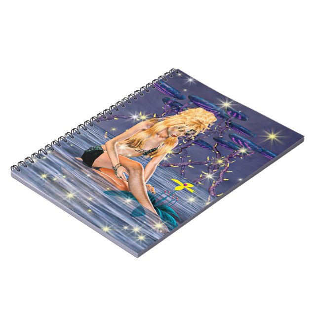 Caderno Espiral Sereia Dourada (Left Side)