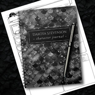 Caderno Espiral Sereia Gótica   Gótico Escuro, mas Escala Negra 