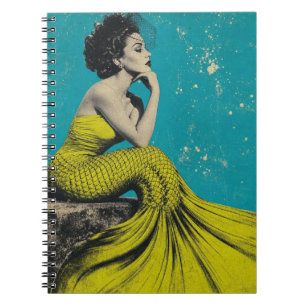 Caderno Espiral Sereia Retro de Lima Bonita