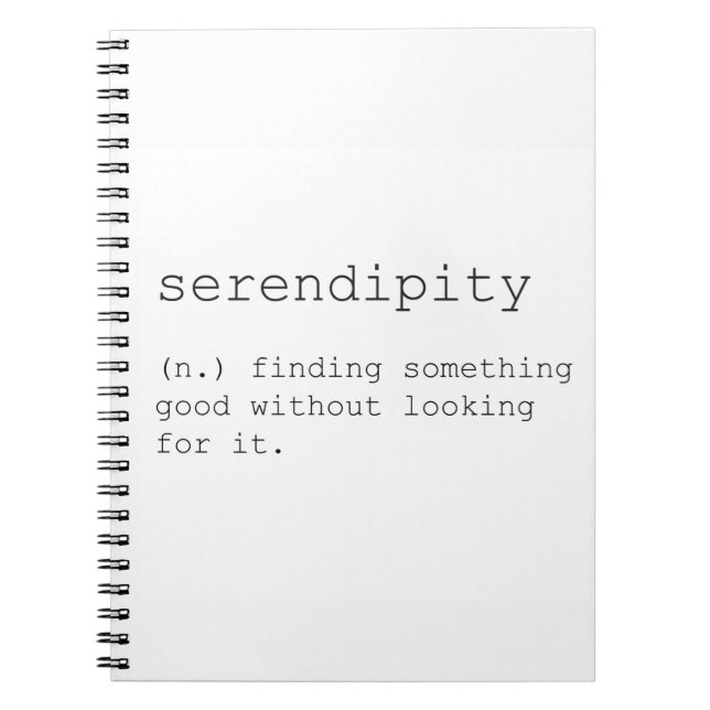 Caderno Espiral Serendipity notebook (Frente)