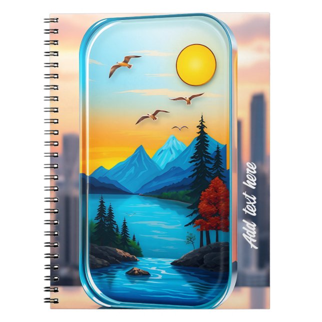 Caderno Espiral Serene e romântica! (Frente)