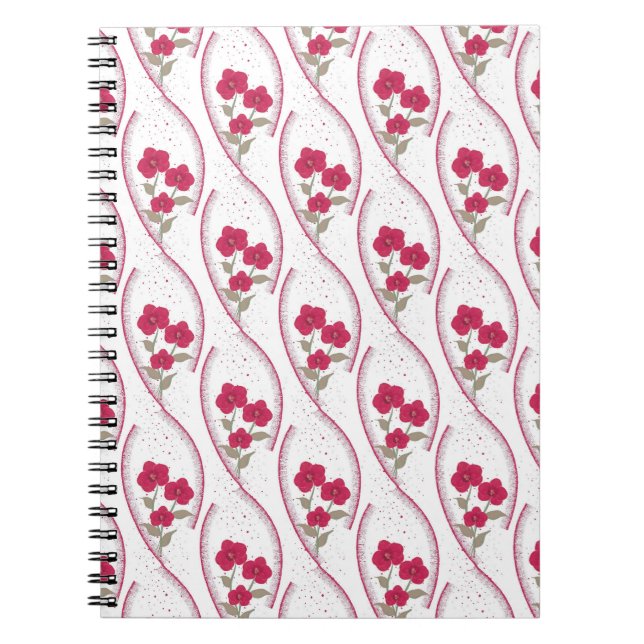 Caderno Espiral "Serene Orchid Waves" (Frente)