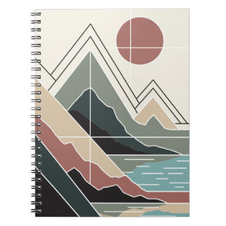 Caderno Espiral Serene Peaks