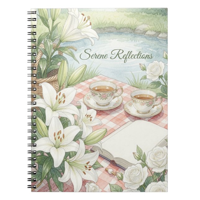 Caderno Espiral Serene Reflections (Frente)