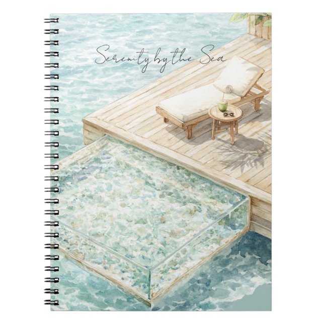 Caderno Espiral Serenidade à Beira-Mar   (Frente)