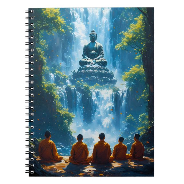 Caderno Espiral Serenidade dos Cinco Monges (Frente)