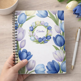 Caderno Espiral Serenidade no Decor Doméstico Floral do Bloom Past