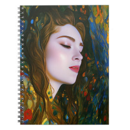 Caderno Espiral "Serenidade Petal" - Mulheres Na Água