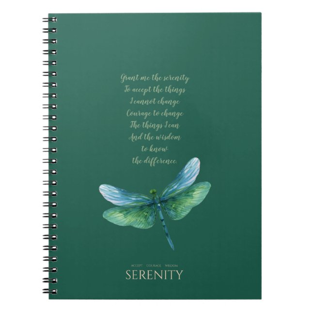 Caderno Espiral Serenity Dragonfly (Frente)