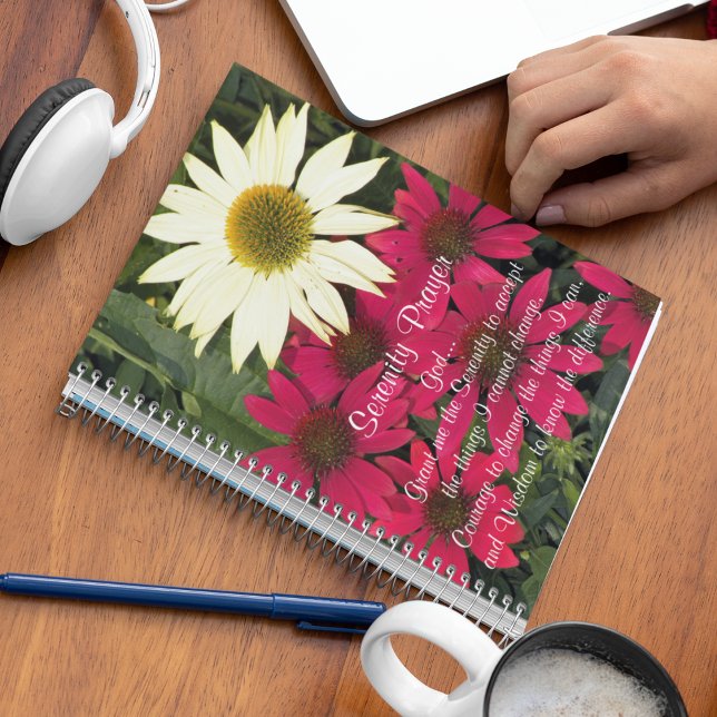 Caderno Espiral Serenity Prayer Coneflowers Floral (In Situ)