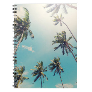 Caderno Espiral Serenity Tropical Beach Landscape