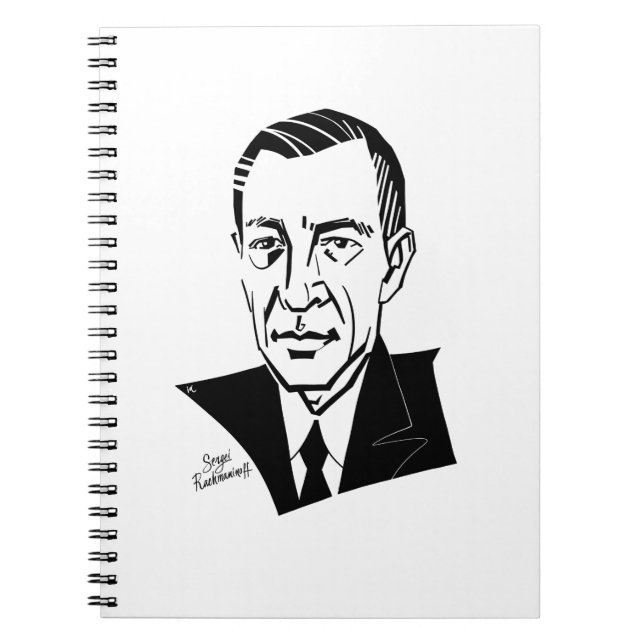 Caderno Espiral Sergei Rachmaninoff (Frente)
