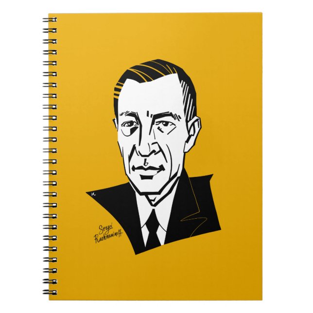 Caderno Espiral Sergei Rachmaninoff (Frente)