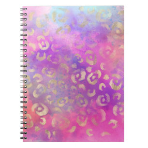 Caderno Espiral Série de Pintura Leopardo Design 11