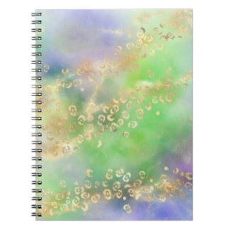 Caderno Espiral Série de Pintura Leopardo Design 4