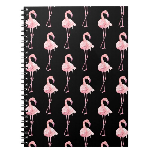 Caderno Espiral Série Flamingo Ternura Design 2 (Frente)