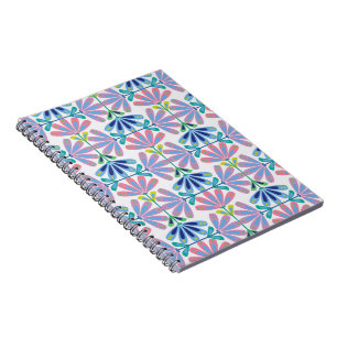 Caderno Espiral Série Floral Retroativa