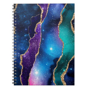 Caderno Espiral Série Galaxy Agate Design 13