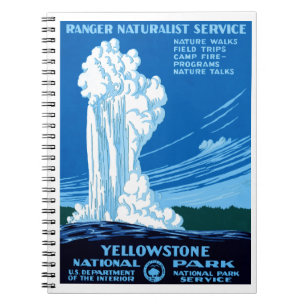 Caderno Espiral Serviço Naturalista Ranger ~ Yellowstone