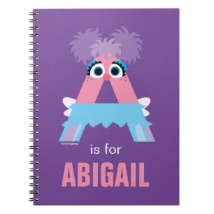Caderno Espiral Sesame Street   A é de Abby