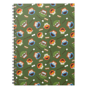 Caderno Espiral Sesame Street   Acampar é Mais Divertido Com Amigo
