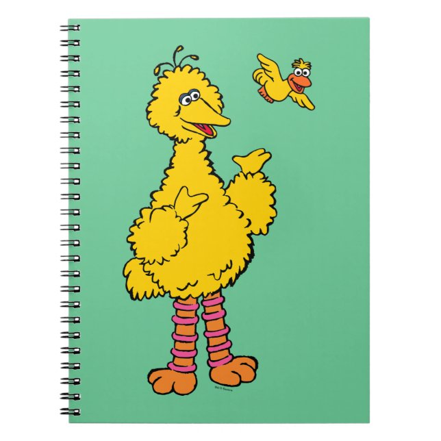 Caderno Espiral Sesame Street | Big Bird & Little Bird (Frente)