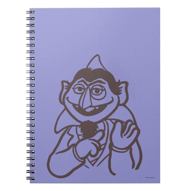 Caderno Espiral Sesame Street | Conde von Count Brilhante (Frente)