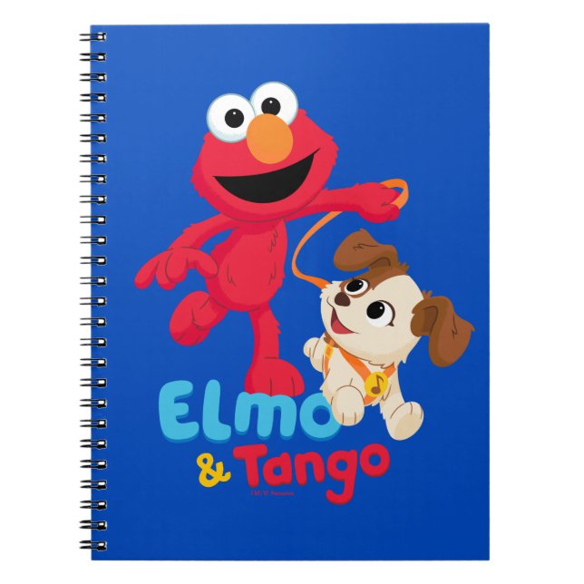 Caderno Espiral Sesame Street | Elmo e Tango Correndo (Frente)