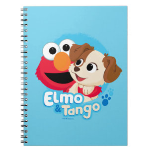 Caderno Espiral Sesame Street   Elmo & Tango Insígnia