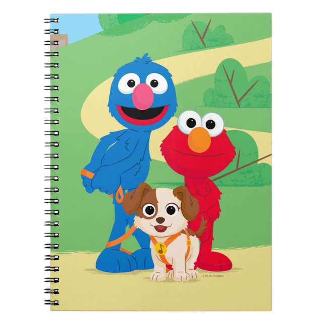 Caderno Espiral Sesame Street | Tango com Grover e Elmo (Frente)