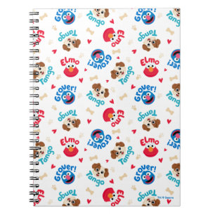 Caderno Espiral Sesame Street Tango, Elmo e Grover Pattern